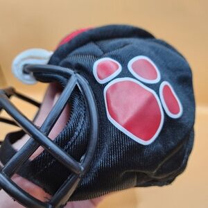 Build A Bear Football Helmet Black Red Paw Print Clothes Clothing BABW